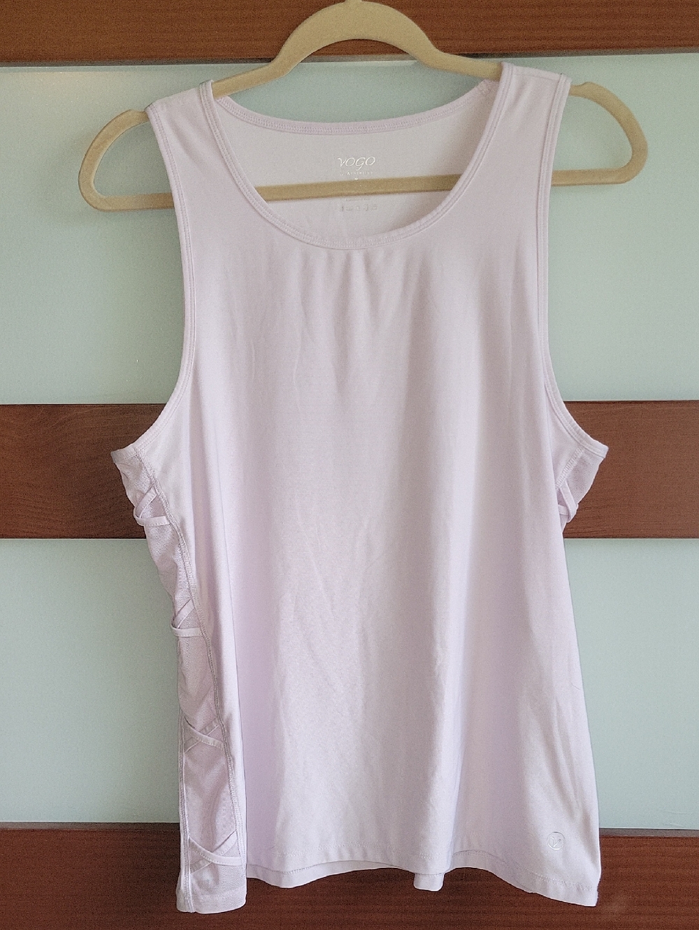 Women's Light Pink Athletic Tank Top
